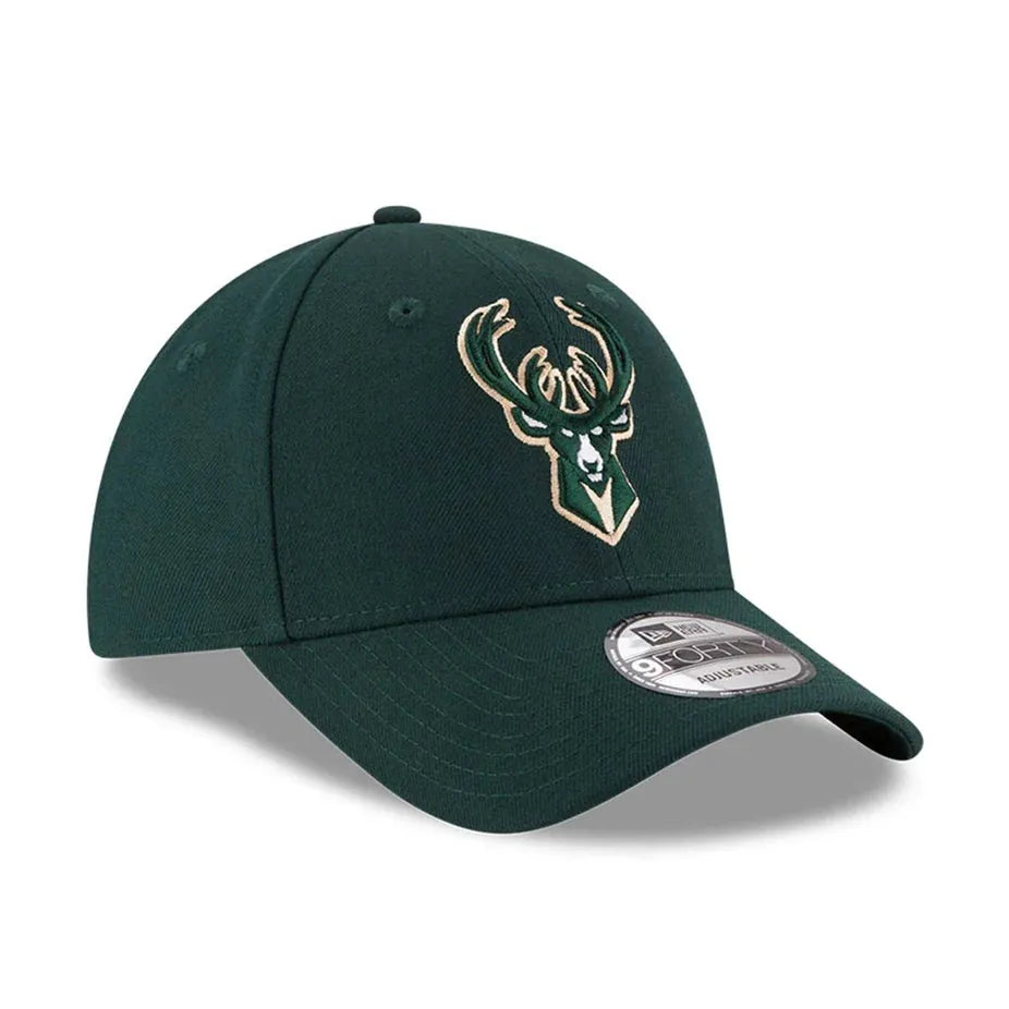 NEW ERA KIDS 9FORTY NBA MILWAUKEE BUCKS DARK GREEN CAP - FAM