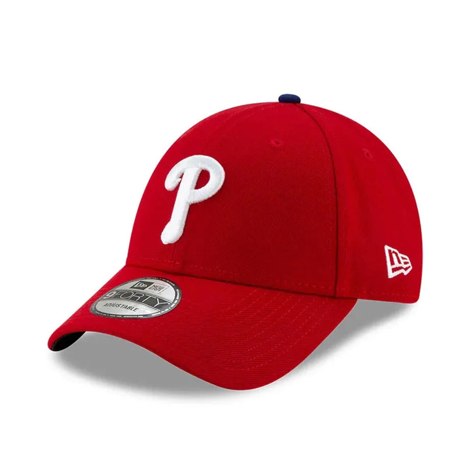 NEW ERA 9FORTY LEAGUE ESSENTIAL PHILADELPHIA PHILLIES RED CAP - FAM