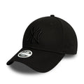 NEW ERA 9FORTY WOMEN MLB NEW YORK YANKEES BLACK / BLACK CAP - FAM