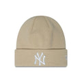 NEW ERA NEW YORK YANKEES ESSENTIAL CUFF BEIGE KNIT - FAM