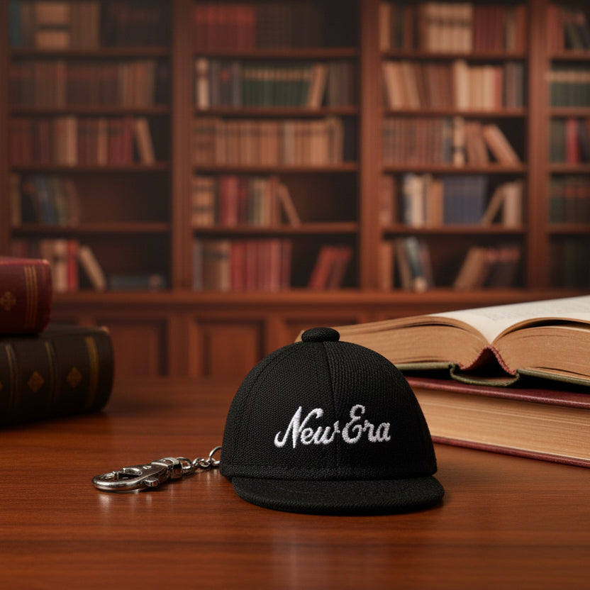 NEW ERA MINI CAP KEYCHAIN BLACK