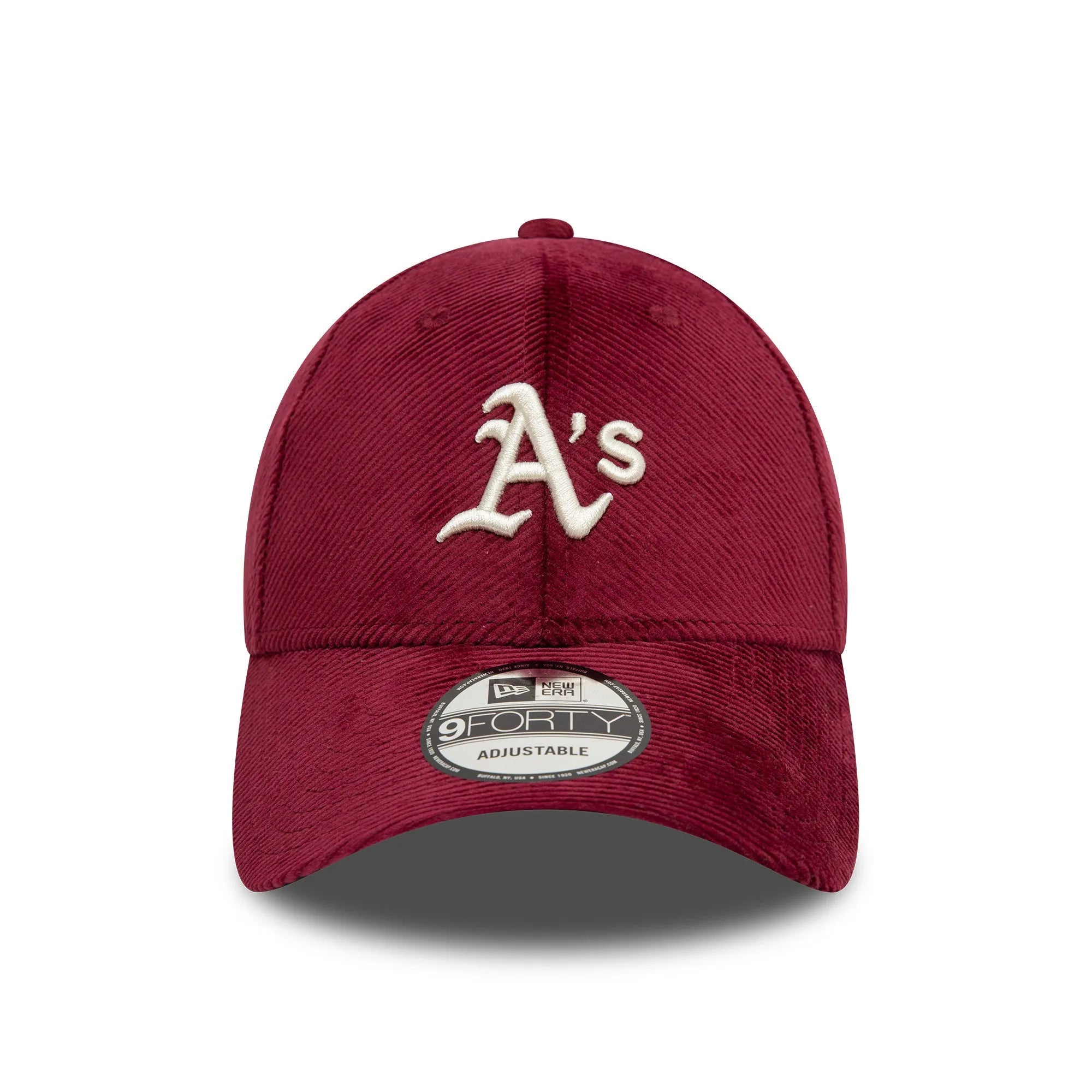 NEW ERA 9FORTY MLB OAKLAND ATHLETICS DARK RED CORD CAP - FAM