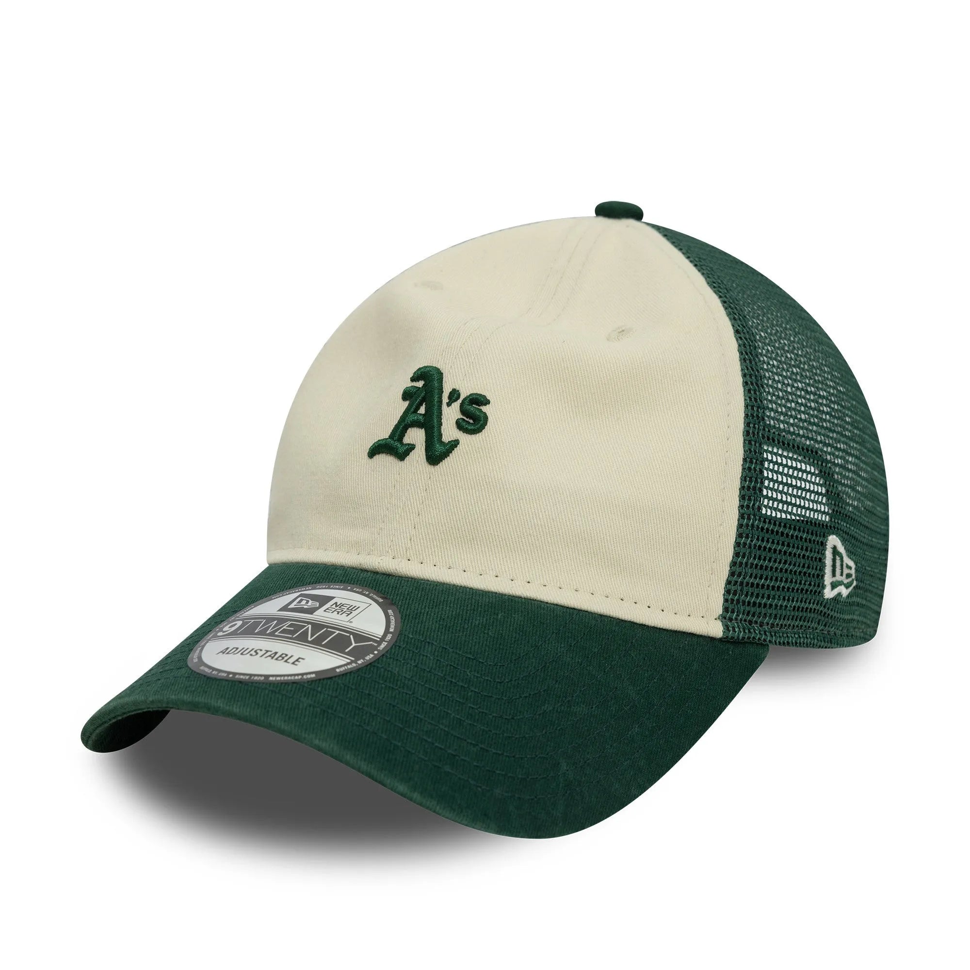 NEW ERA 9TWENTY WMNS TRUCKER MLB OAKLAND ATHLETICS TWO TONE CAP - FAM