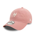 NEW ERA 9TWENTY MLB NEW YORK METS MINI WASHED DARK PINK CAP - FAM