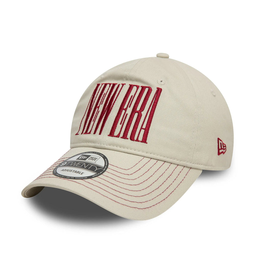 NEW ERA 9TWENTY NEW ERA WORDMARK BEIGE CAP - FAM