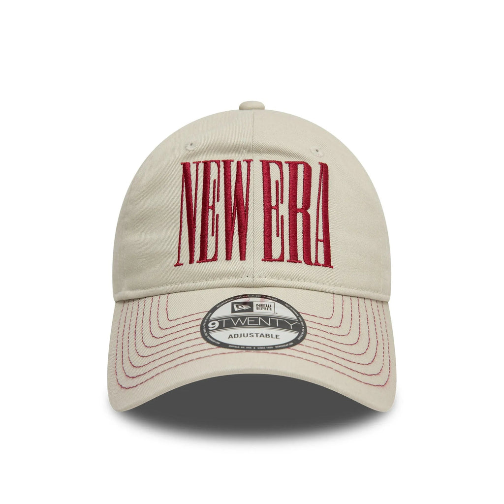 NEW ERA 9TWENTY NEW ERA WORDMARK BEIGE CAP - FAM