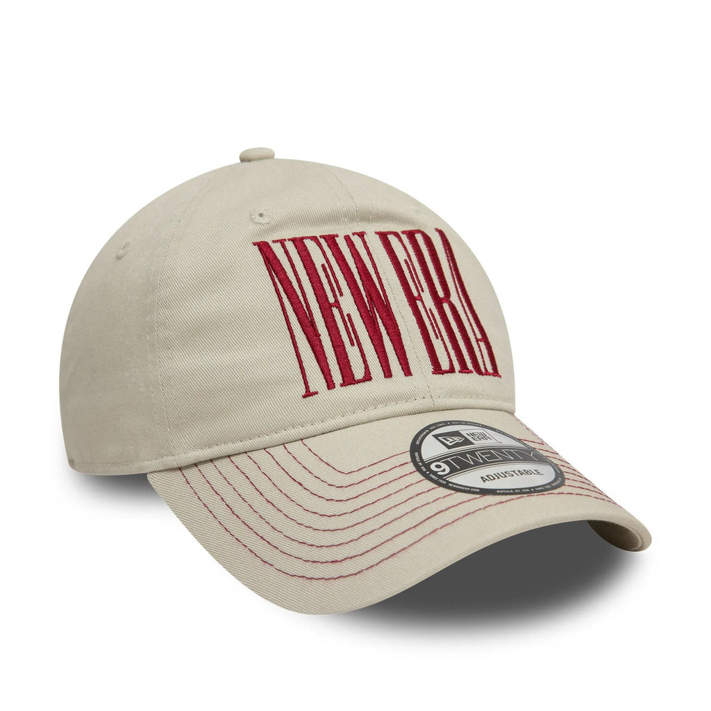 NEW ERA 9TWENTY NEW ERA WORDMARK BEIGE CAP - FAM