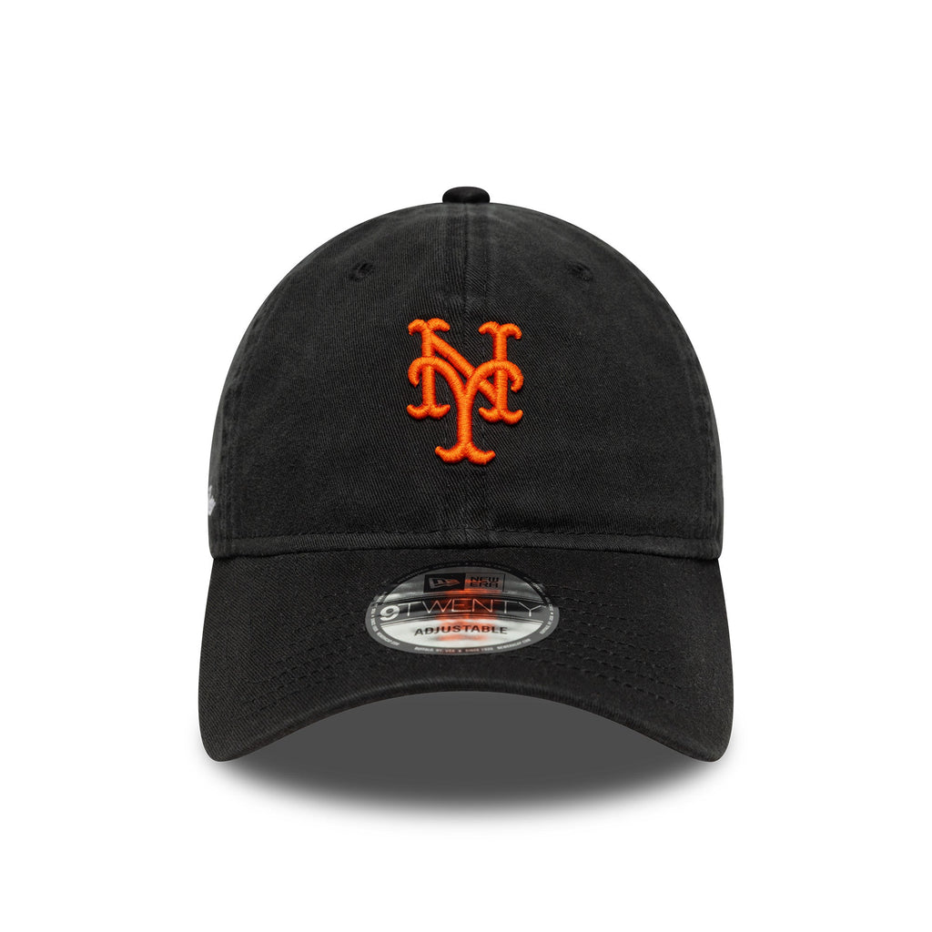 NEW YORK METS MLB WASHED BLACK / NEW ERA 9TWENTY CAP