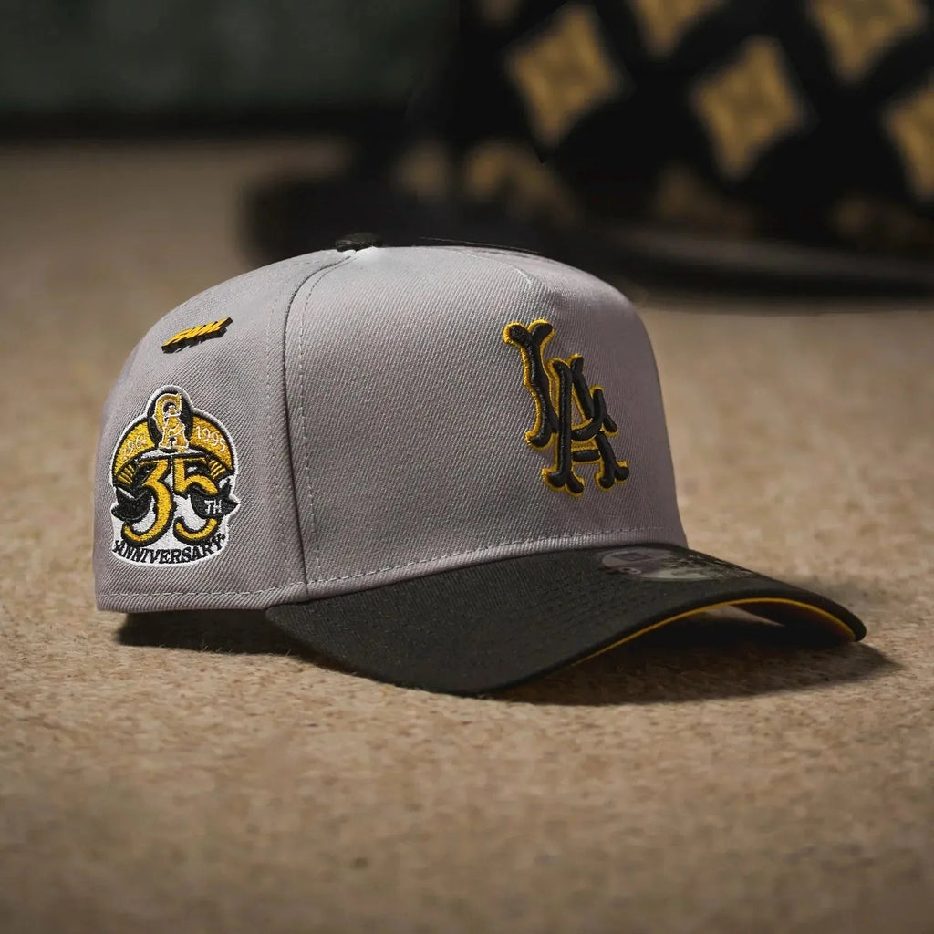 NEW ERA 9FORTY LOS ANGELES ANGELS 35TH ANNIVERSARY TWO TONE / YELLOW UV - FAM