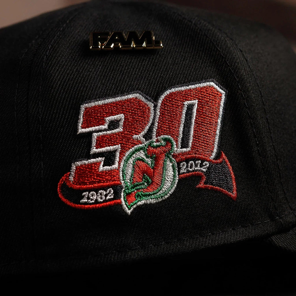 NEW JERSEY DEVILS NHL BLACK KELLY GREEN UV / NEW ERA 9FORTY A-FRAME