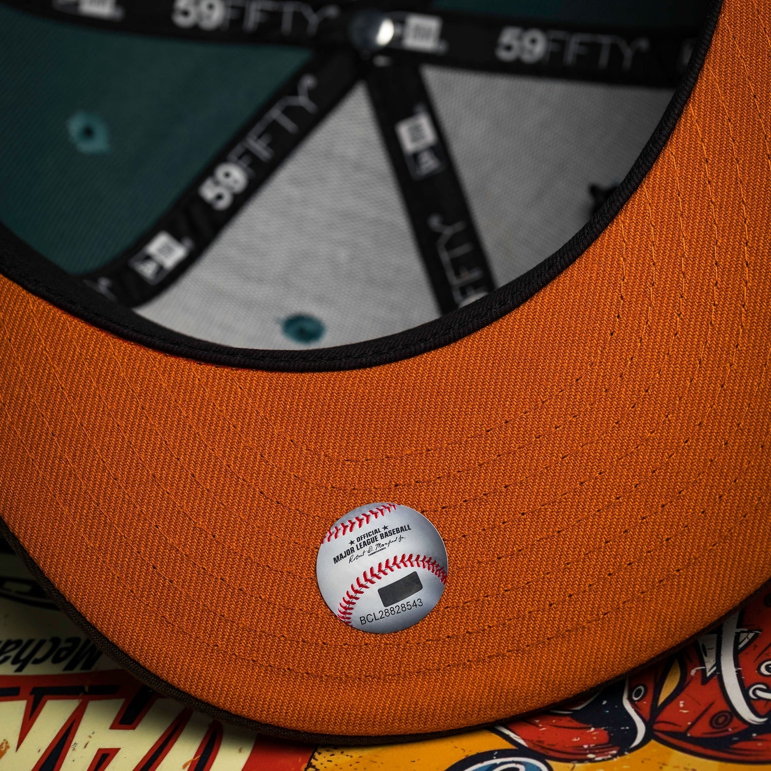 NEW YORK METS MLB GREEN WALNUT TWO TONE ORANGE UV / NEW ERA 59FIFTY CAP