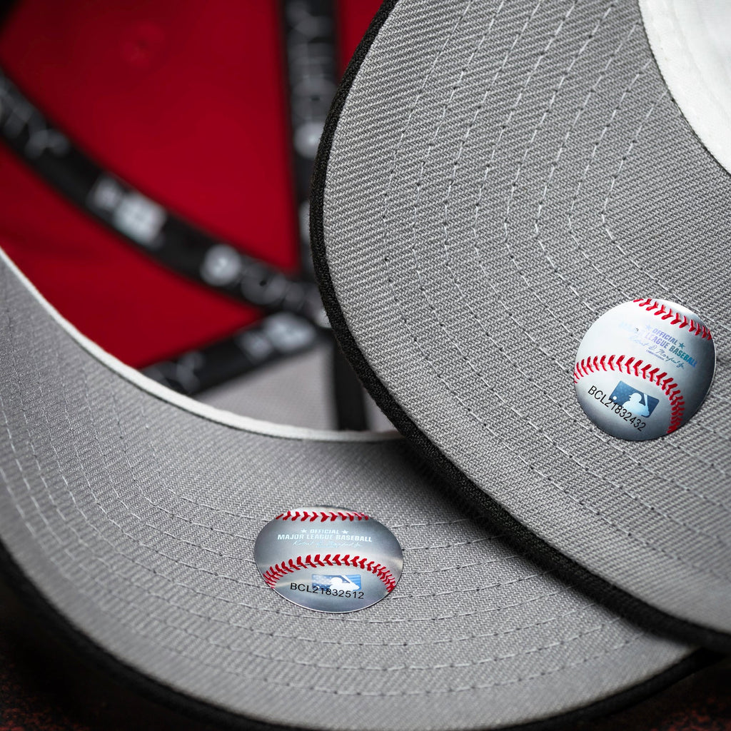 NEW YORK METS MLB SCARLET BLACK TWO TONE GREY UV / NEW ERA 9FORTY A-FRAME