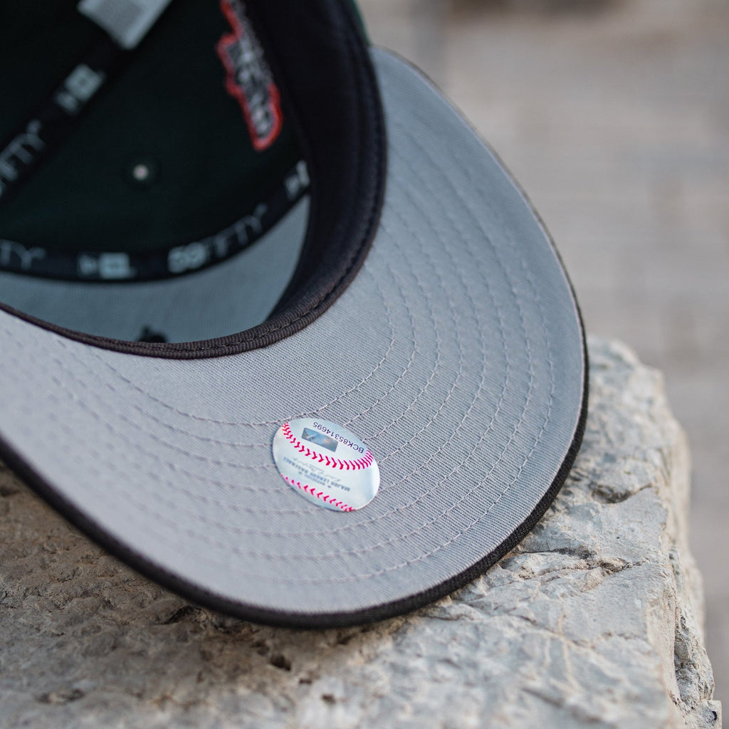 NEW YORK METS MLB GREEN GRAY TWO TONE UV / NEW ERA 59FIFTY FITTED CAP